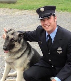 York City firefighter Zachary Anthony. York City firefighter Zachary Anthony.