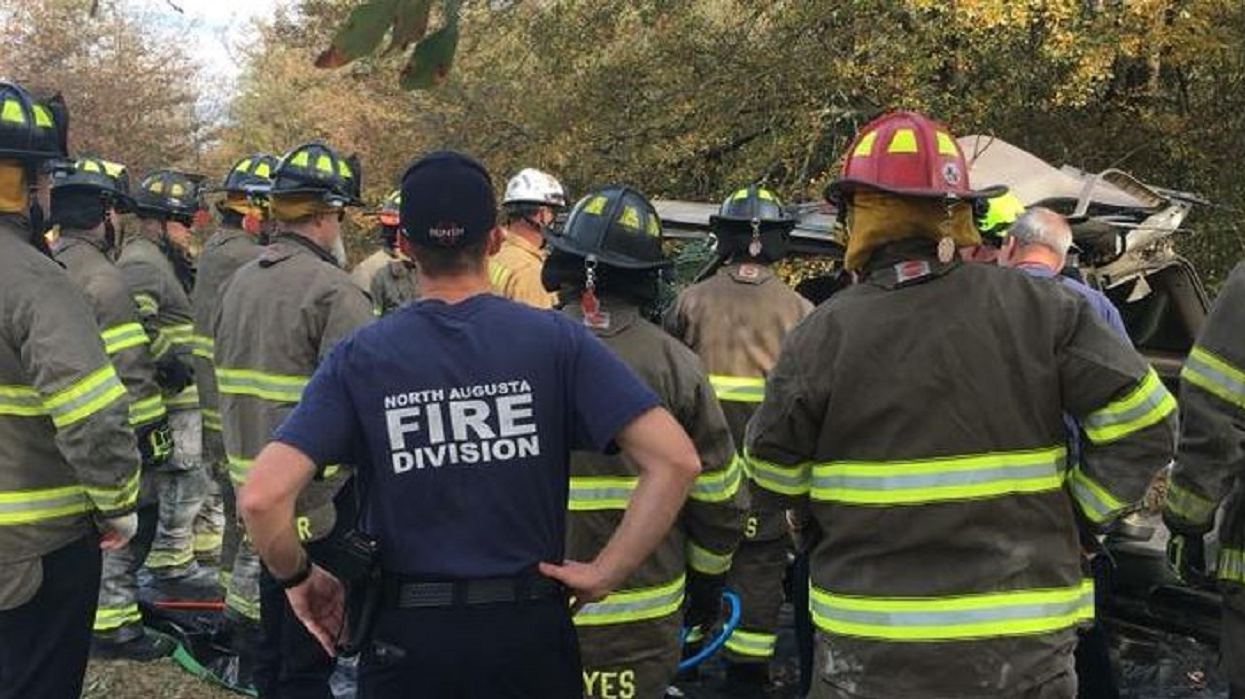 North Augusta firefighters during training in December 2017.