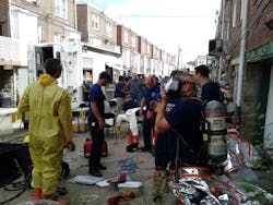 PFD crews had to secure the scene to prevent dangerous drugs from impacting the adjacent properties and residents. PFD crews had to secure the scene to prevent dangerous drugs from impacting the adjacent properties and residents.