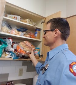 To avoid temptation, put fresh baked goods and sweets in the cupboards. To avoid temptation, put fresh baked goods and sweets in the cupboards.
