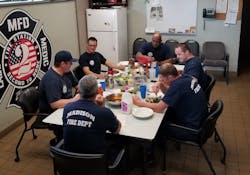 Eating in the firehouse—or should I say, eating healthy in the firehouse—can be a very difficult task. Eating in the firehouse—or should I say, eating healthy in the firehouse—can be a very difficult task.