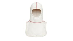 The protective barrier in the GORE&circledR; Particulate Hood covers the entire hood. The red stitching helps you know that you are wearing the right side out.