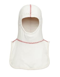 The protective barrier in the GORE&circledR; Particulate Hood covers the entire hood. The red stitching helps you know that you are wearing the right side out.