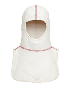 The protective barrier in the GORE® Particulate Hood covers the entire hood. The red stitching helps you know that you are wearing the right side out. The protective barrier in the GORE® Particulate Hood covers the entire hood. The red stitching helps you know that you are wearing the right side out.