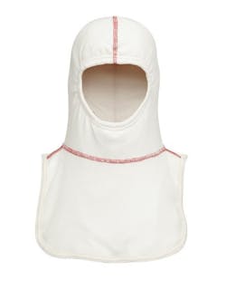 The protective barrier in the GORE® Particulate Hood covers the entire hood. The red stitching helps you know that you are wearing the right side out. The protective barrier in the GORE® Particulate Hood covers the entire hood. The red stitching helps you know that you are wearing the right side out.