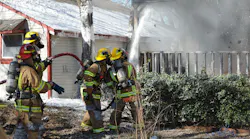 Foam, whether propelled by just water or a combination of water and air, is an effective fire suppression agent.