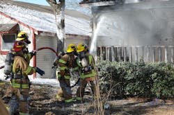 Foam, whether propelled by just water or a combination of water and air, is an effective fire suppression agent. Foam, whether propelled by just water or a combination of water and air, is an effective fire suppression agent.