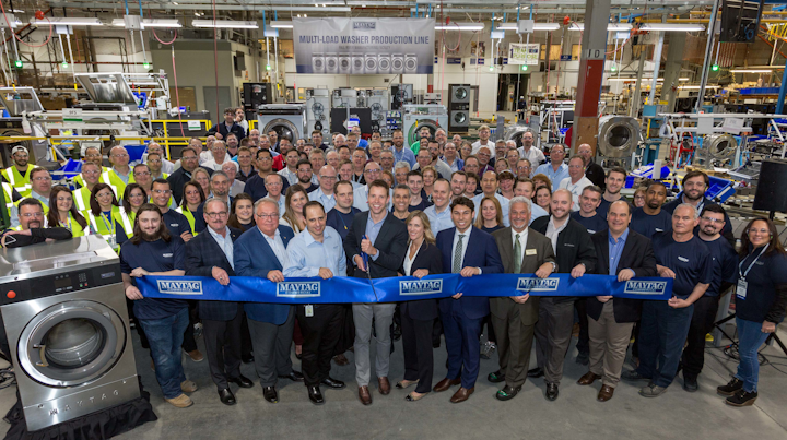 Maytag Commercial Laundry Showcases Multi Load Washer Production Line Firefighter News Firehouse