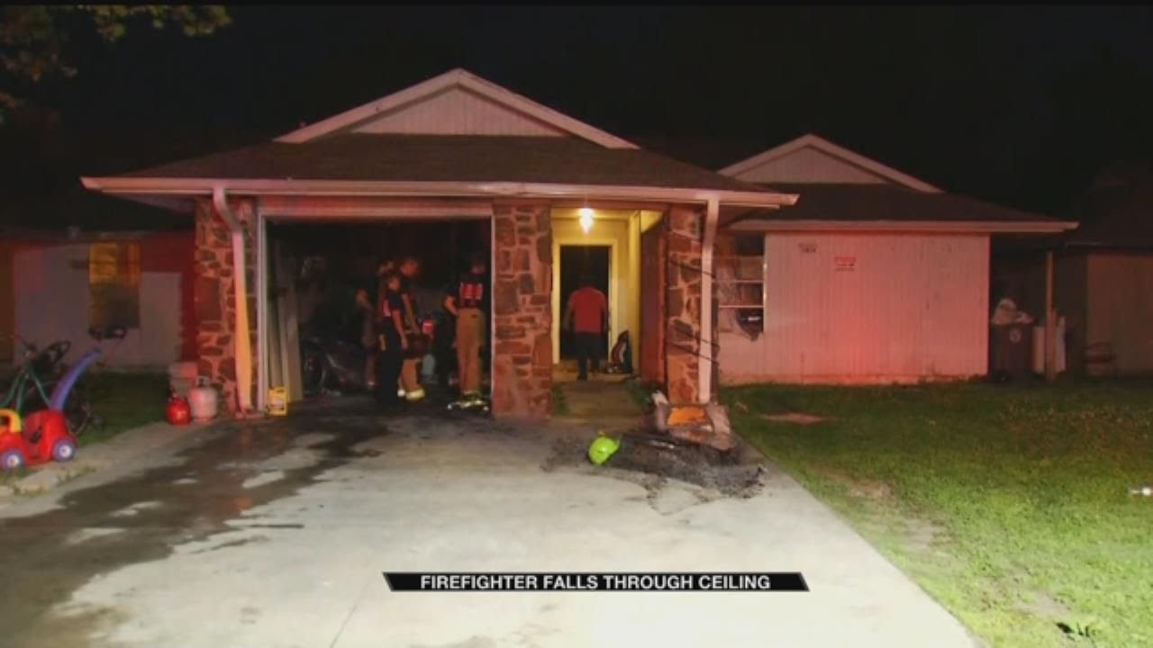 Tulsa OK Firefighter Hospitalized Fall Through Ceiling | Firehouse