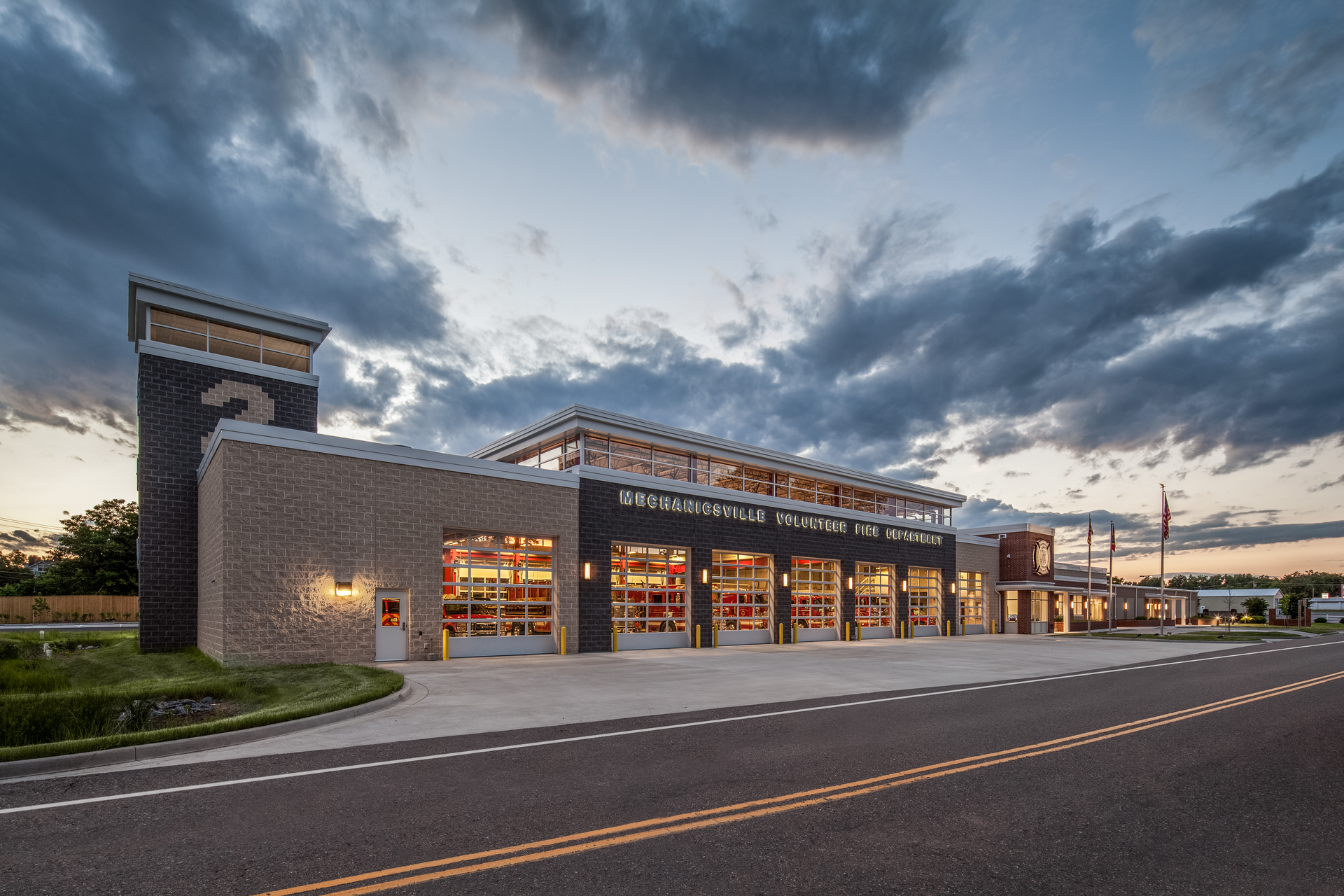 Fire Station Designs Mechanicsville Volunteer Fire Department   03   Exterior   After.5b31b48a68da1 