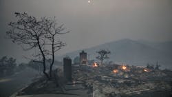 A home that was completely leveled by the lethal wildfires in California's North Bay Wine County and surrounding regions in October 2017. A home that was completely leveled by the lethal wildfires in California's North Bay Wine County and surrounding regions in October 2017.