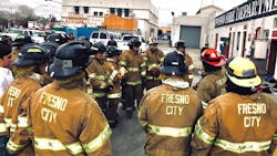 Fresno Fire Department Explorers during training in March 2018.