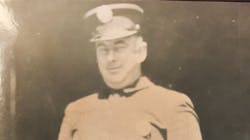 FDNY firefighter Thomas F. O'Brien, who died after suffering severe head injuries when debris fell on him during a fire in Manhattan on Oct. 27, 1935. FDNY firefighter Thomas F. O'Brien, who died after suffering severe head injuries when debris fell on him during a fire in Manhattan on Oct. 27, 1935.