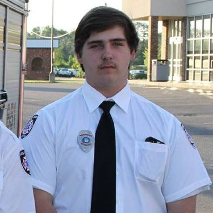East Side Volunteer Fire Department member Dakota Snavely.