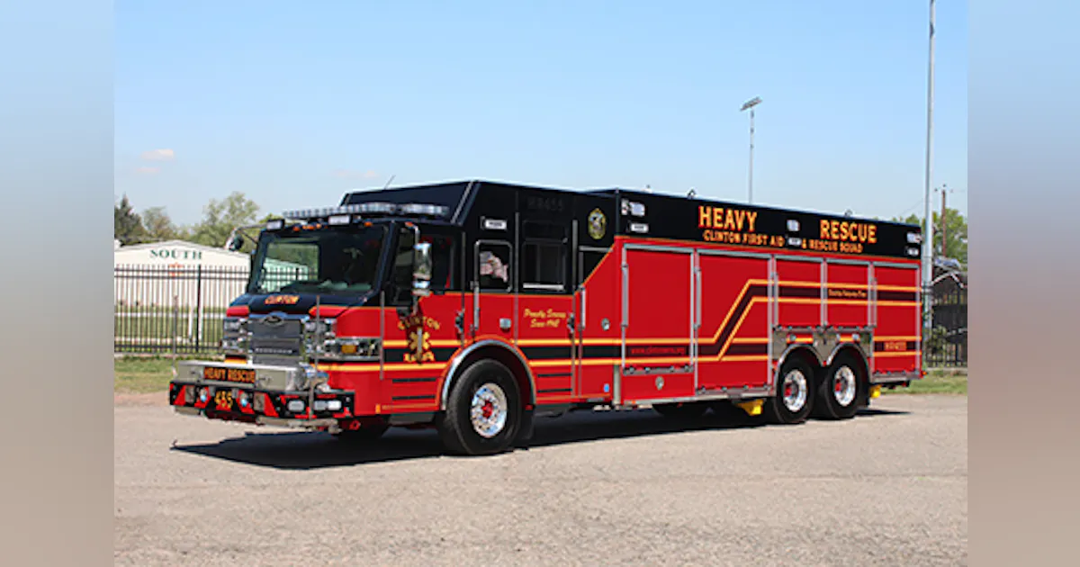 Massive Heavy Rescue, Built by Pierce, Delivered to Clinton, NJ, First ...