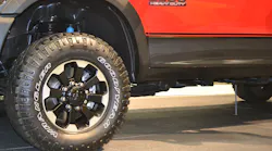 This 2018 RAM 2500 sits more than 18 inches off the ground due to its large diameter tires and a factory-installed lift. Stabilizing this pickup at a crash scene must be planned and practiced in training if it is going to be accomplished effectively at an incident scene. Photos by Ron Moore