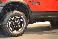 This 2018 RAM 2500 sits more than 18 inches off the ground due to its large diameter tires and a factory-installed lift. Stabilizing this pickup at a crash scene must be planned and practiced in training if it is going to be accomplished effectively at an incident scene. Photos by Ron Moore This 2018 RAM 2500 sits more than 18 inches off the ground due to its large diameter tires and a factory-installed lift. Stabilizing this pickup at a crash scene must be planned and practiced in training if it is going to be accomplished effectively at an incident scene. Photos by Ron Moore