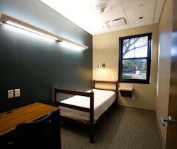 Single bedrooms can give firefighter a positive sleep environment, including cutting down on noises, and can also reduce the number of times a firefighter has to wake up when they are not required to respond when another crew is alerted. Single bedrooms can give firefighter a positive sleep environment, including cutting down on noises, and can also reduce the number of times a firefighter has to wake up when they are not required to respond when another crew is alerted.