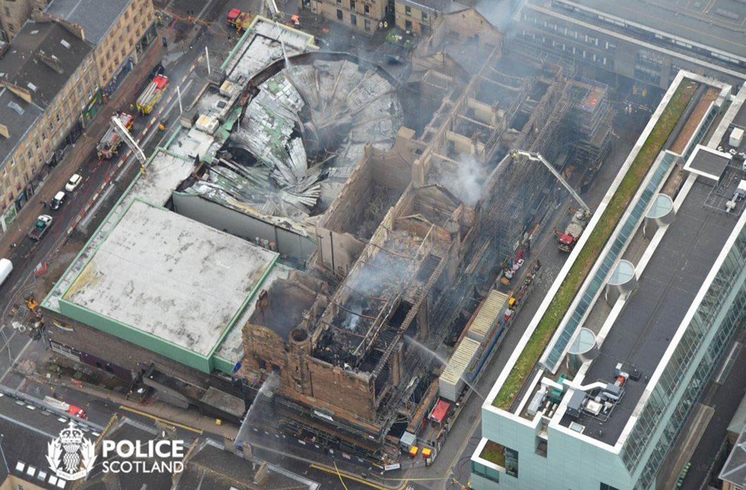 A Member of Parliment tweeted that the fire was in the most architecturally important building in Glasgow.