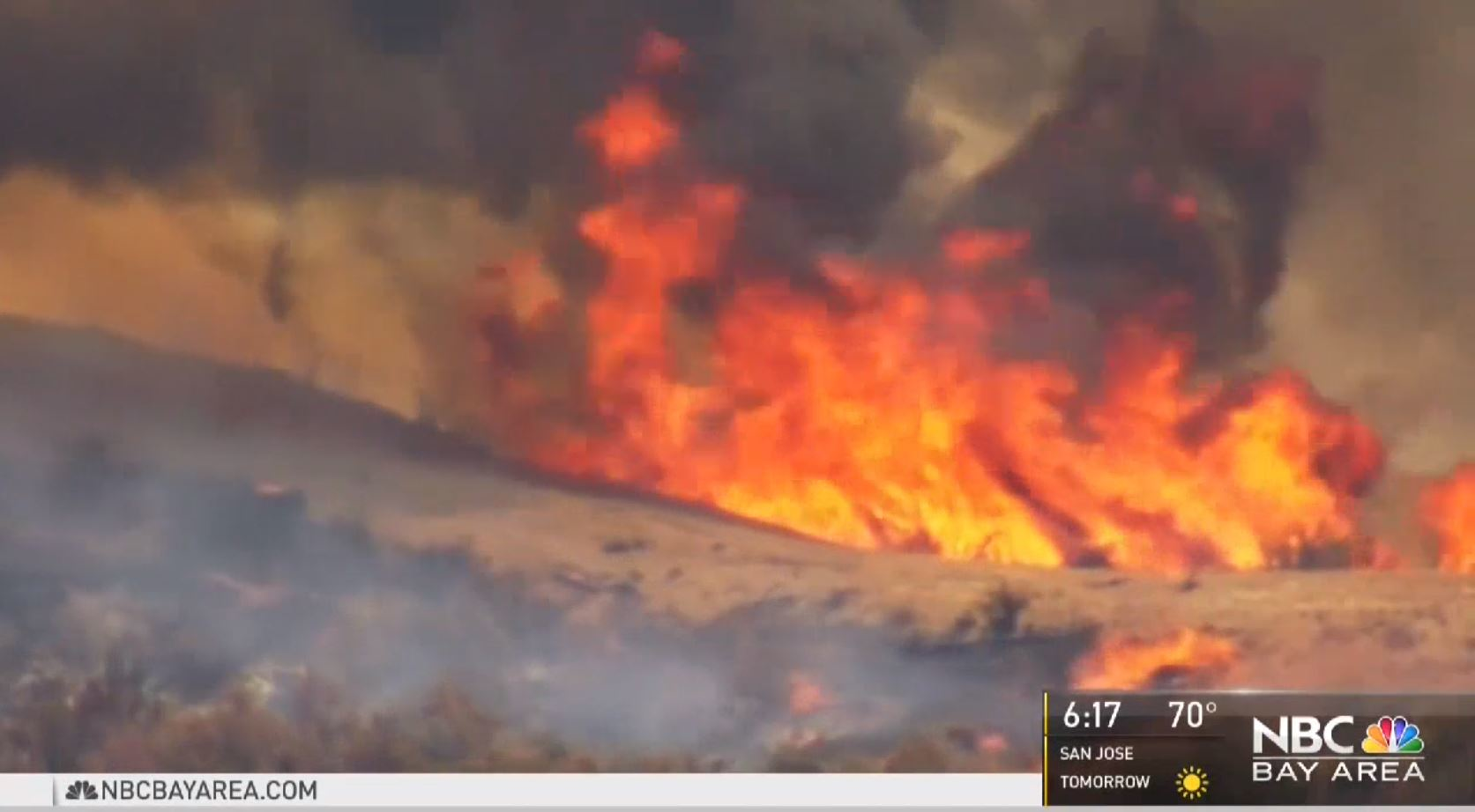 The Pawnee Fire in Lake County, CA.