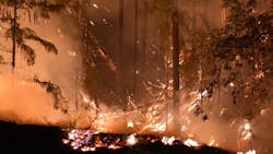 The deadly Carr Fire burning in Shasta County, CA, on Tuesday, July 31, 2018.