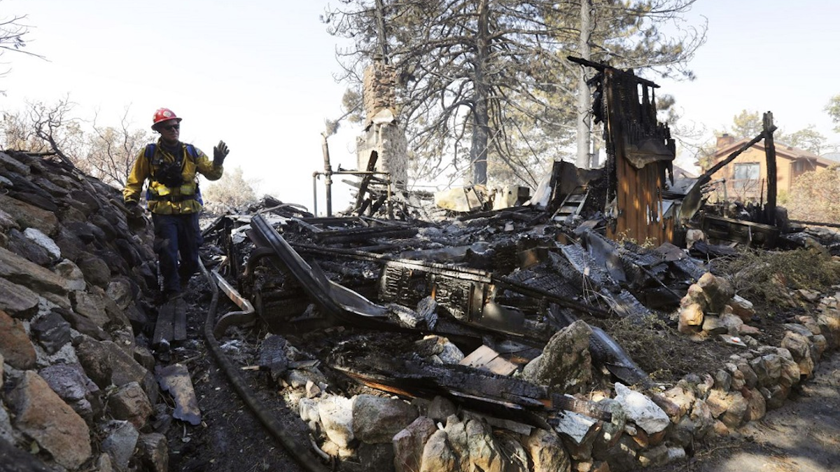 Homes Destroyed Evacuations San Jacinto Mountains CA Wildfire Arson ...