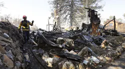 Structures on Deer Foot Lane burned by the fast-moving Cranston fire in Idyllwild, CA, on Thursday, July 26, 2018.