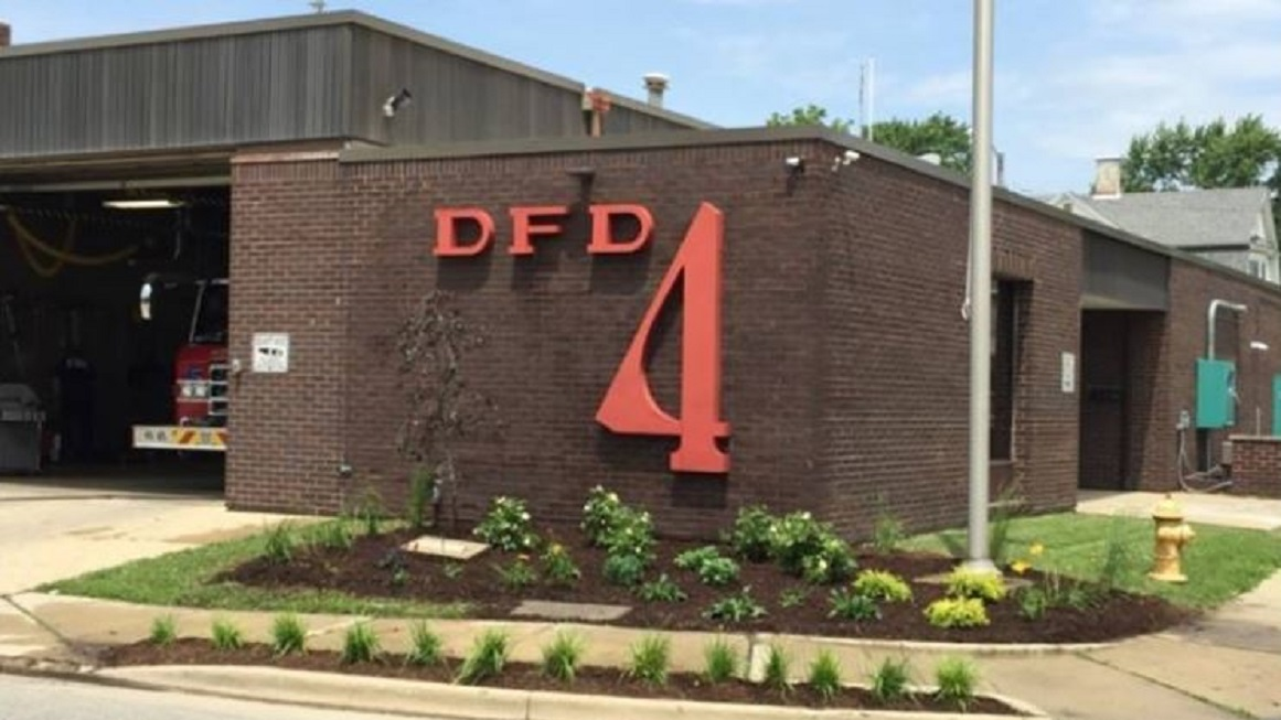Fire station No. 4 in Danville, IL, shortly before it was closed in July 2017.