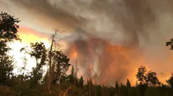 The Ferguson Fire burning near Yosemite National Park on Tuesday, July 24, 2018.