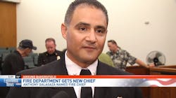 New Bakersfield, CA, Fire Chief Anthony Galagaza. New Bakersfield, CA, Fire Chief Anthony Galagaza.