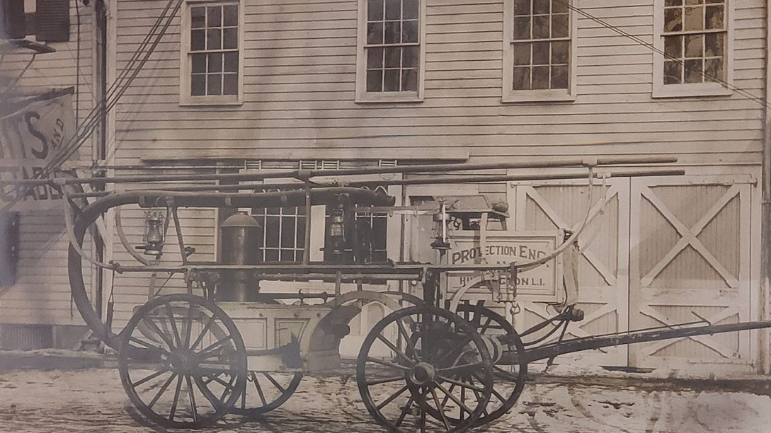 A photo taken in the early days of the Huntington Fire Department, which will mark its 175th anniversary during a celebration on Saturday, July 28, 2018.