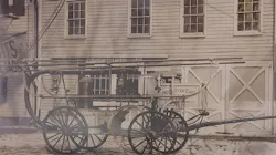A photo taken in the early days of the Huntington Fire Department, which will mark its 175th anniversary during a celebration on Saturday, July 28, 2018.