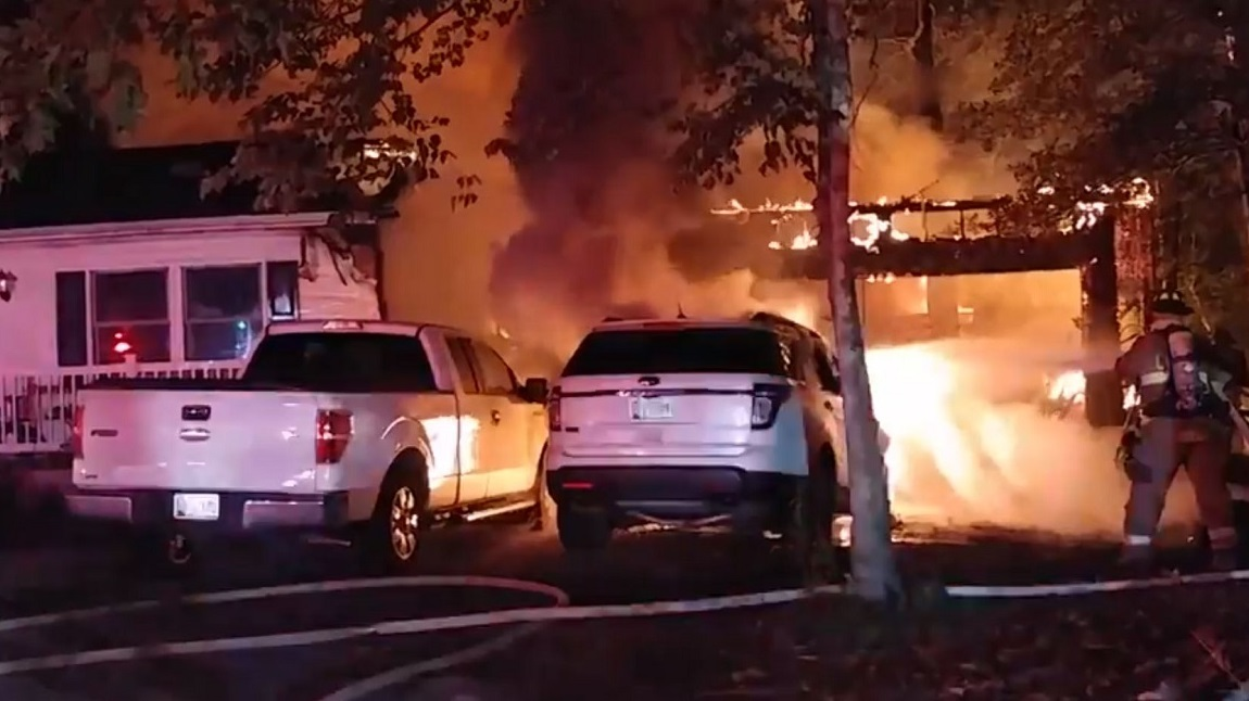 Leonardtown MD Firefighters Battle Shed House Fire Raw News | Firehouse