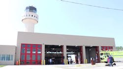 The new $13.5 million firehouse at MacArthur Airport in Ronkonkoma, NY. The new $13.5 million firehouse at MacArthur Airport in Ronkonkoma, NY.