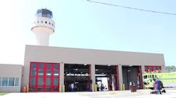 The new $13.5 million firehouse at MacArthur Airport in Ronkonkoma, NY.