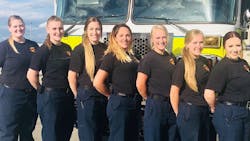 The women of Spokane County Fire District 10 are set to begin their shift on July 3, 2018.