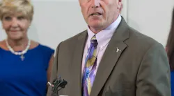 New Fort Worth, TX, Fire Chief Jim Davis speaks during his introductory press conference on Wednesday, July 18, 2018.