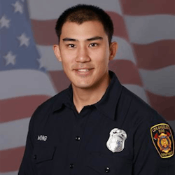 Los Angeles firefighter Kelly Wong died in June 2017 after suffering serious injuries in a fall during a training exercise Saturday. Los Angeles firefighter Kelly Wong died in June 2017 after suffering serious injuries in a fall during a training exercise Saturday.