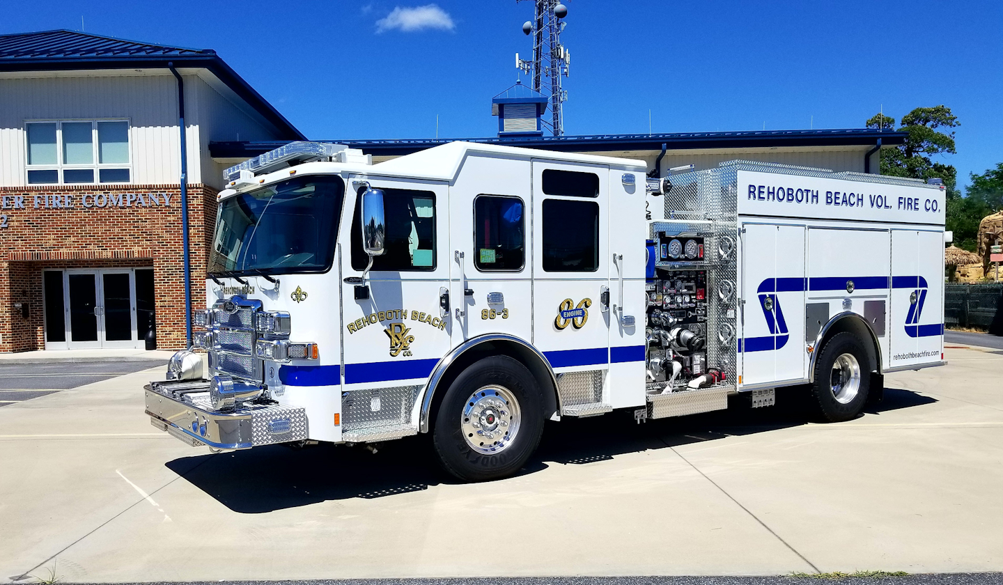 Rehobeth Beach, DE, Vol. Fire Dept. Puts Custom Pumper Built by Pierce