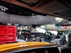 View from the driver’s seat in a Class 8 heavy truck. Note how the top of the dash panel is no higher than the rear radius of the hood panel. View from the driver’s seat in a Class 8 heavy truck. Note how the top of the dash panel is no higher than the rear radius of the hood panel.
