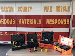 Primary monitoring and detection equipment for hazardous materials used by Martin County Hazmat.
