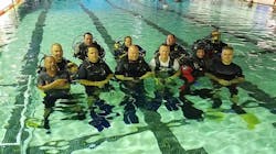 Members of the Chesterfield-Union Township Water Rescue Team during training in July 2017. Members of the Chesterfield-Union Township Water Rescue Team during training in July 2017.
