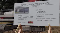 The site of Clark County Fire District 6's new station during a groundbreaking ceremony on Thursday, Aug. 30, 2018.