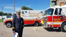 Dayton Fire Chief Jeffrey Payne at the city's Fire Training Center in June 2018.