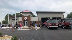 The Lebanon Fire Department's new Fire Station No. 4 shortly before opening ceremonies on Thursday, Aug. 16, 2018. The Lebanon Fire Department's new Fire Station No. 4 shortly before opening ceremonies on Thursday, Aug. 16, 2018.