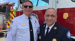 Palm Coast Fire Chief Michael Beadle, left, with Deputy Chief Gerald 'Jerry' Forte on Tuesday, Aug. 21, 2018.