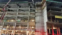 A construction site outside Orlando, FL, where two workers were killed when scaffolding collapsed on Wednesday, Aug. 29, 2018.