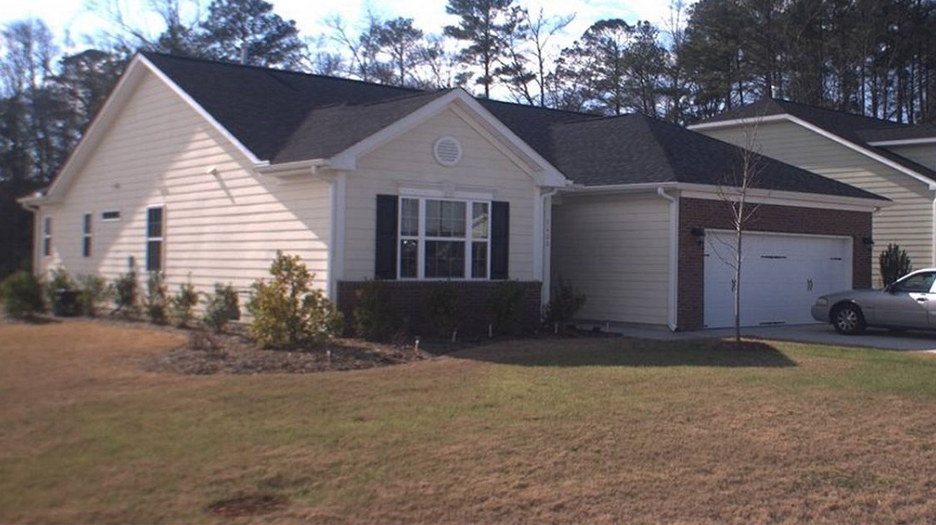 A home in Fuquay-Varina where police serving an eviction notice on Monday, Aug. 27, 2018, encountered such an intense odor of animal waste that they had to call in firefighters with hazmat gear to evacuate dozens of animals.