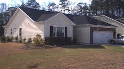 A home in Fuquay-Varina where police serving an eviction notice on Monday, Aug. 27, 2018, encountered such an intense odor of animal waste that they had to call in firefighters with hazmat gear to evacuate dozens of animals. A home in Fuquay-Varina where police serving an eviction notice on Monday, Aug. 27, 2018, encountered such an intense odor of animal waste that they had to call in firefighters with hazmat gear to evacuate dozens of animals.
