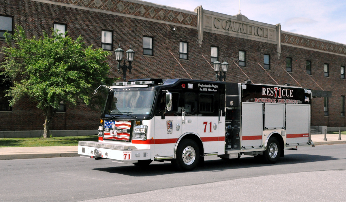 Bainbridge Vol. Fire Co. Gets Custom Pumper Built by Rosenbauer | Firehouse